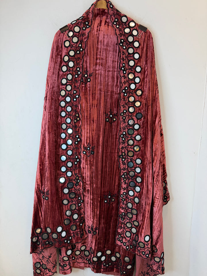 Elvaya – Crushed Velvet Foil Mirror Suit