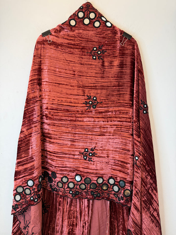 Elvaya – Crushed Velvet Foil Mirror Suit
