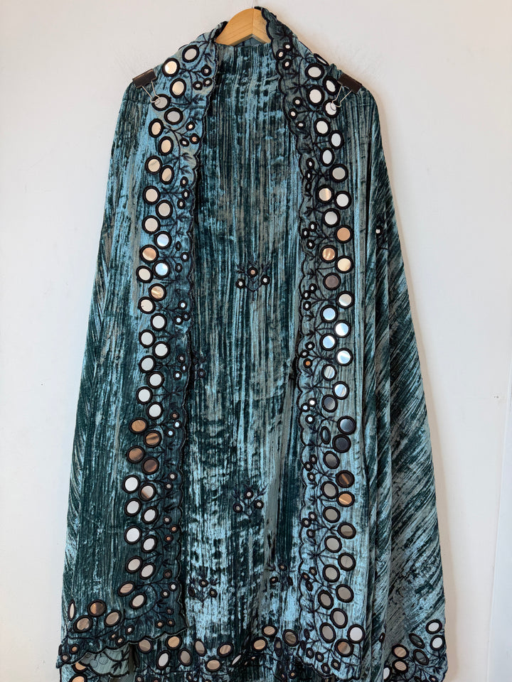 Elvaya – Crushed Velvet Foil Mirror Suit