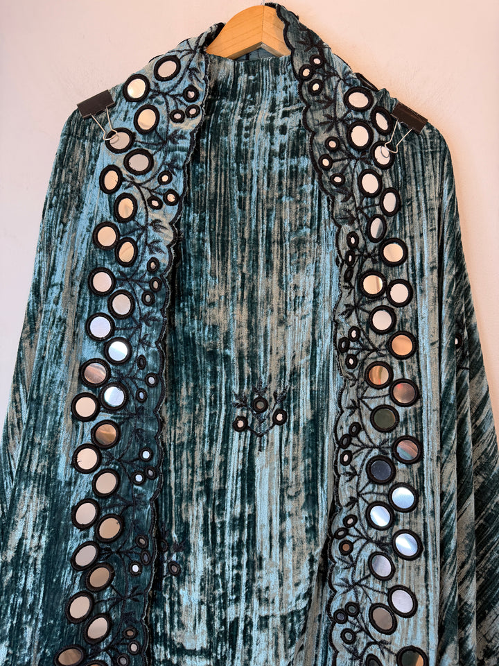 Elvaya – Crushed Velvet Foil Mirror Suit