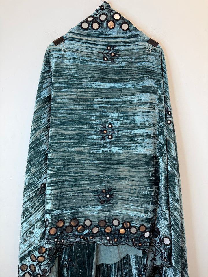 Elvaya – Crushed Velvet Foil Mirror Suit