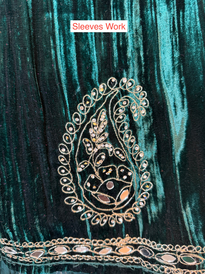 Maizah – Crushed Velvet Ambi Mirror Suit