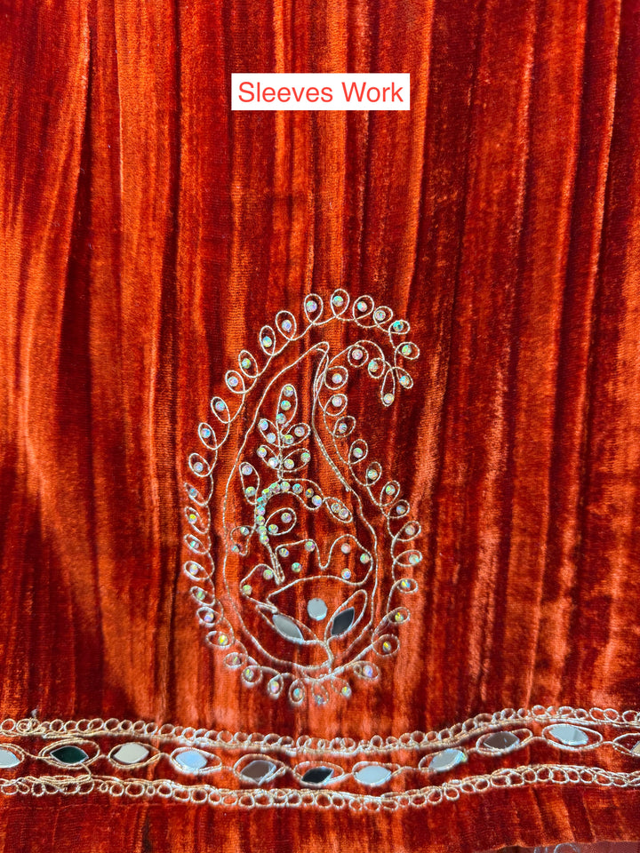 Maizah – Crushed Velvet Ambi Mirror Suit