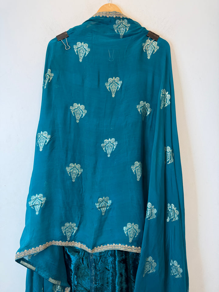 Aneza – Velvet &amp; Banarasi Organza Suit
