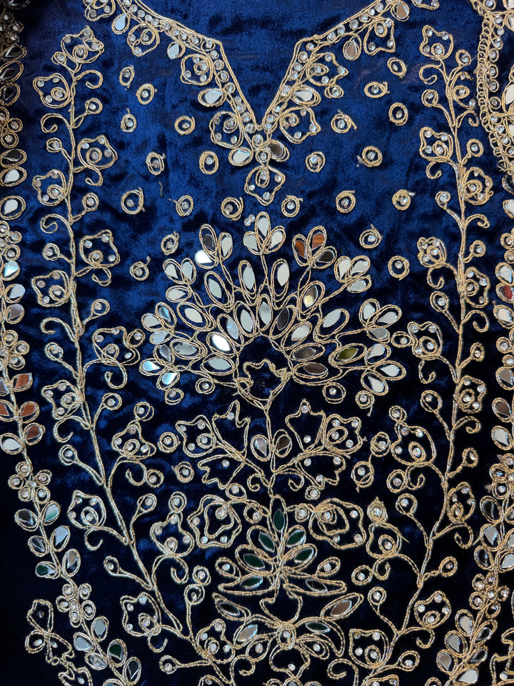 Zayana – Velvet Dori Mirror Work Suit
