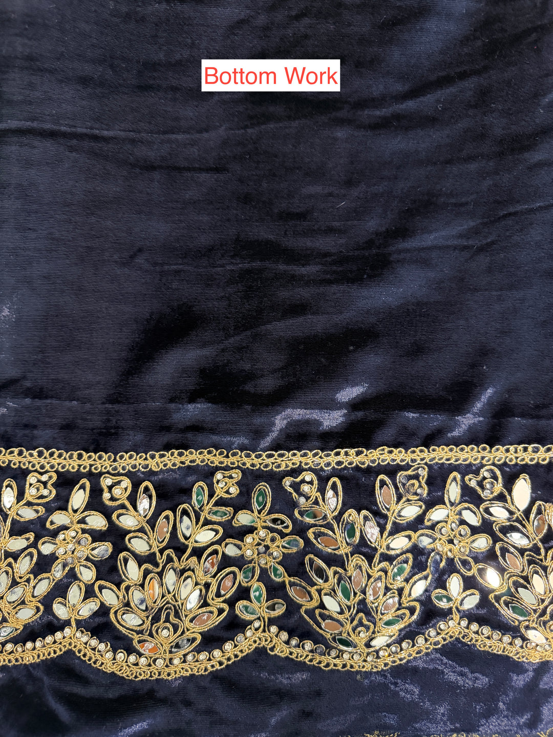 Zayana – Velvet Dori Mirror Work Suit