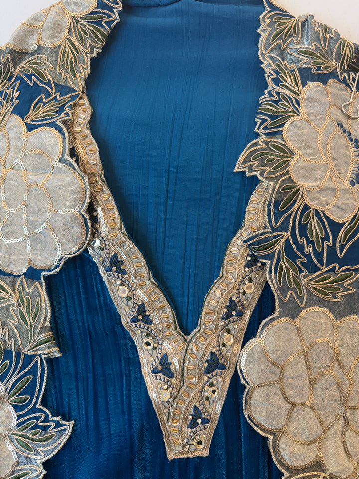 Averie – Velvet &amp; Tissue Applique Suit