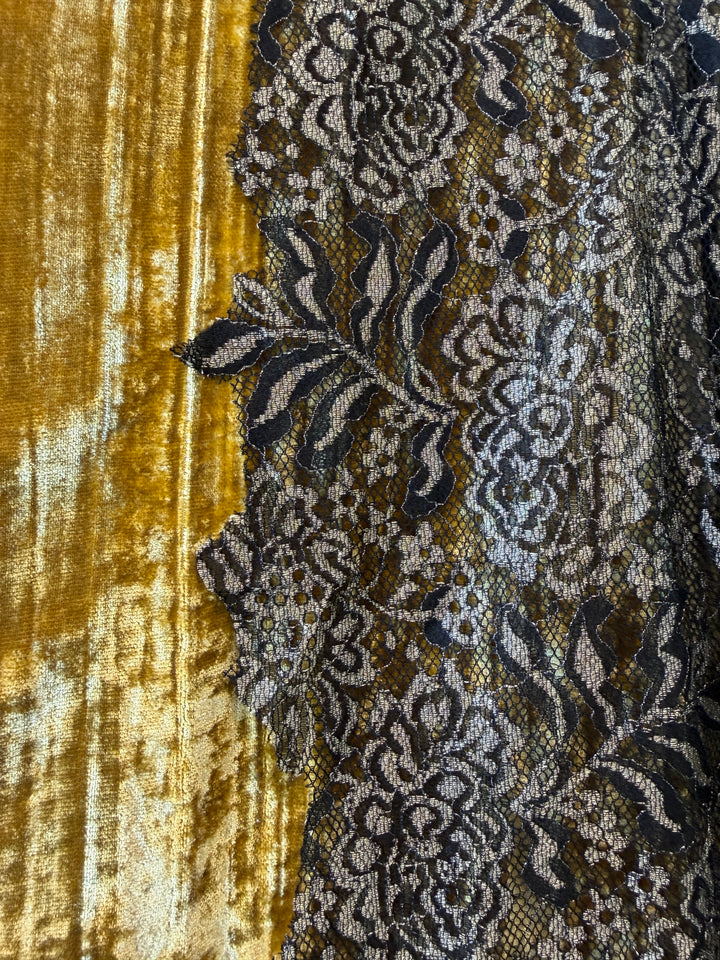 Eshara – Velvet &amp; Chantilly Lace Suit