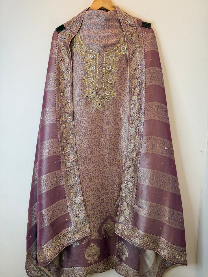Zehana – Tissue Brocade Handwork Suit