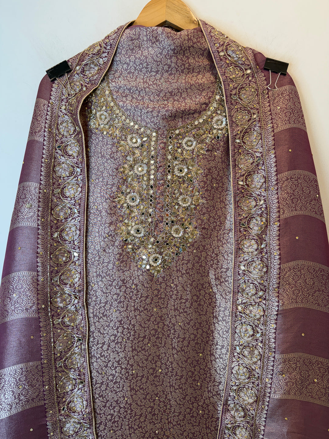 Zehana – Tissue Brocade Handwork Suit
