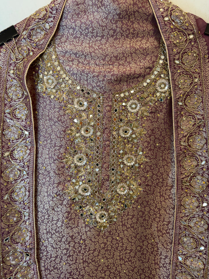 Zehana – Tissue Brocade Handwork Suit
