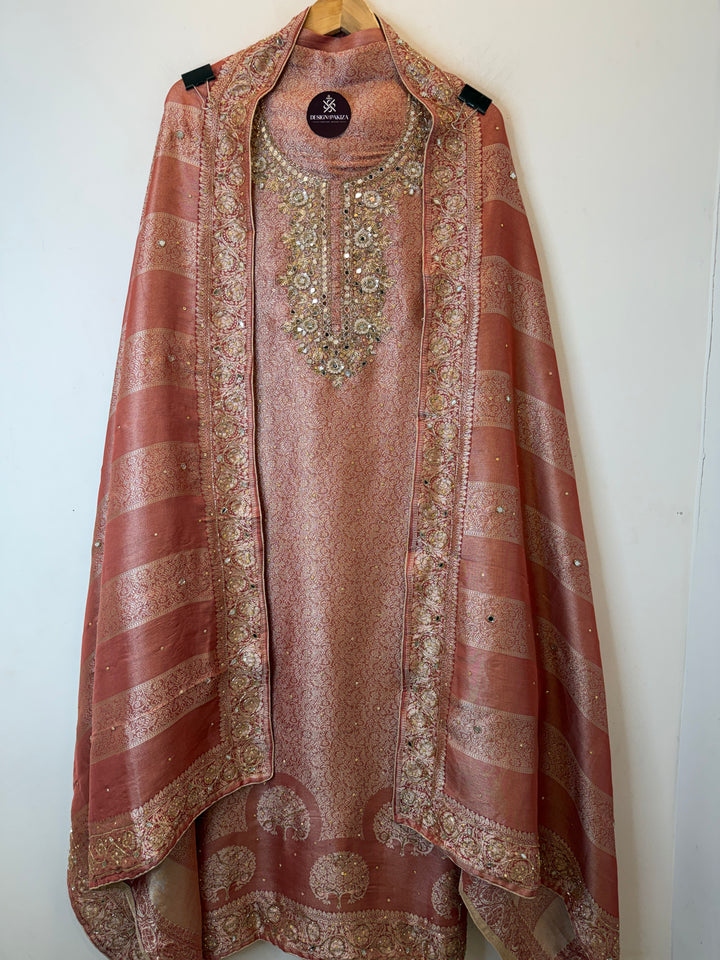 Zehana – Tissue Brocade Handwork Suit