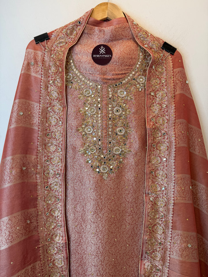 Zehana – Tissue Brocade Handwork Suit
