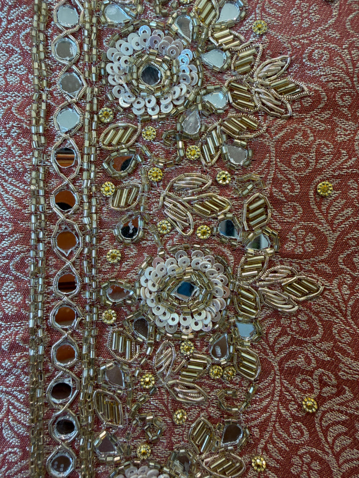 Zehana – Tissue Brocade Handwork Suit