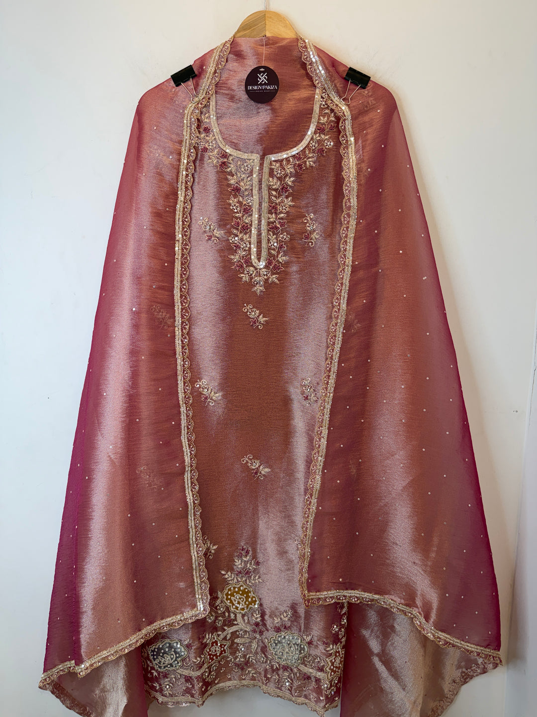 Nayela – Tissue Dabka Handwork Suit