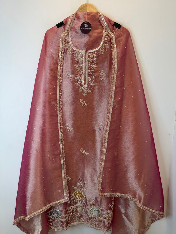 Nayela – Tissue Dabka Handwork Suit
