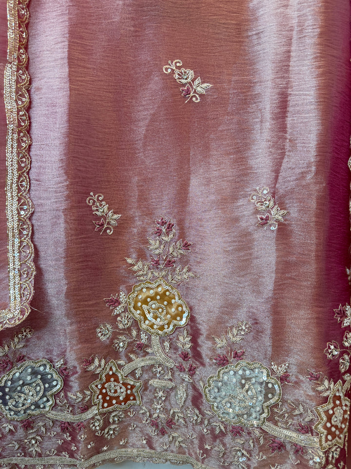 Nayela – Tissue Dabka Handwork Suit