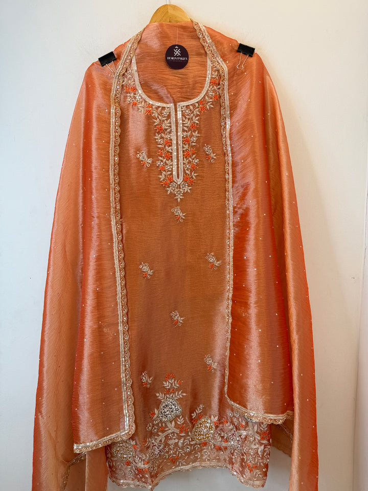 Nayela – Tissue Dabka Handwork Suit