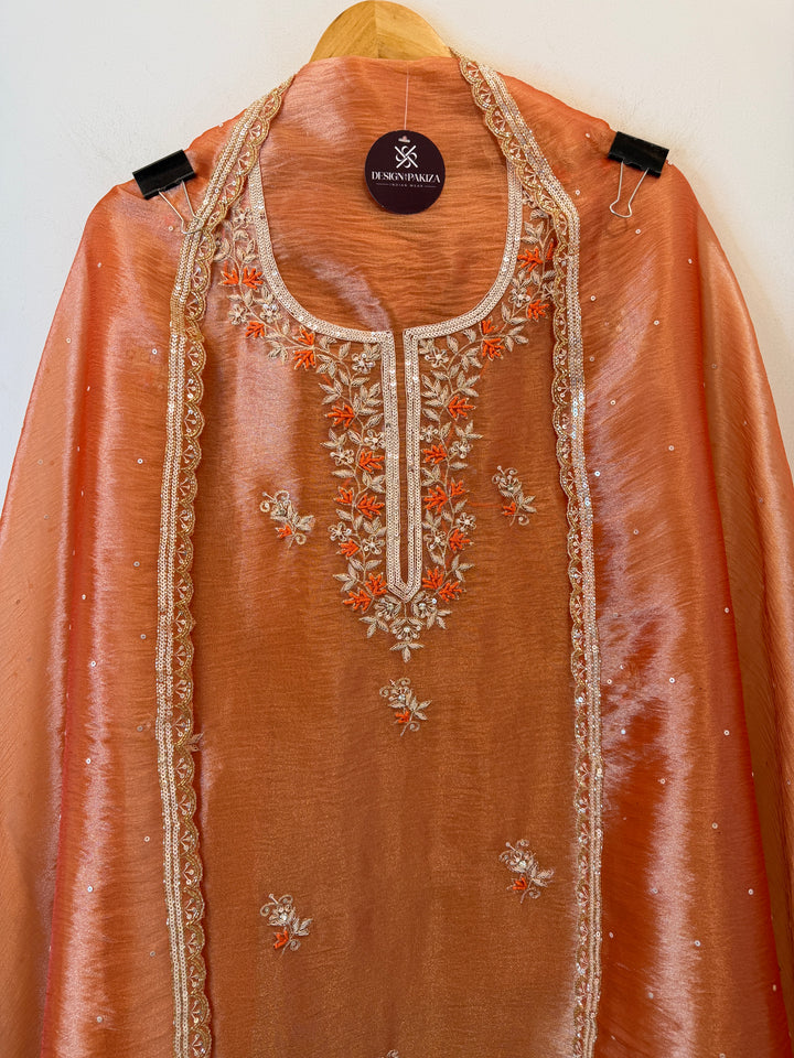 Nayela – Tissue Dabka Handwork Suit
