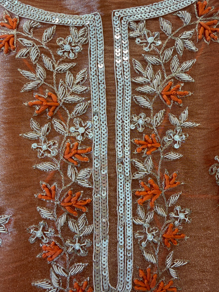Nayela – Tissue Dabka Handwork Suit