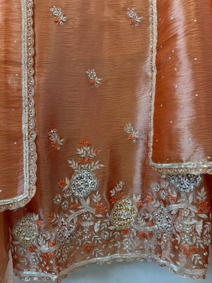 Nayela – Tissue Dabka Handwork Suit