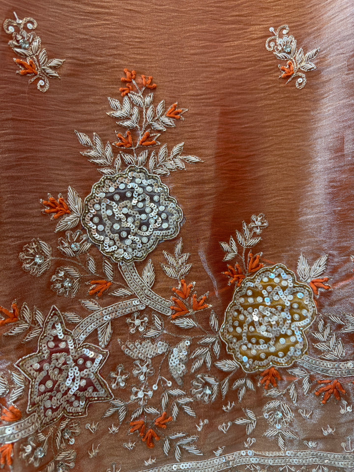 Nayela – Tissue Dabka Handwork Suit
