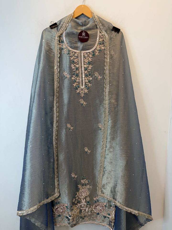 Nayela – Tissue Dabka Handwork Suit