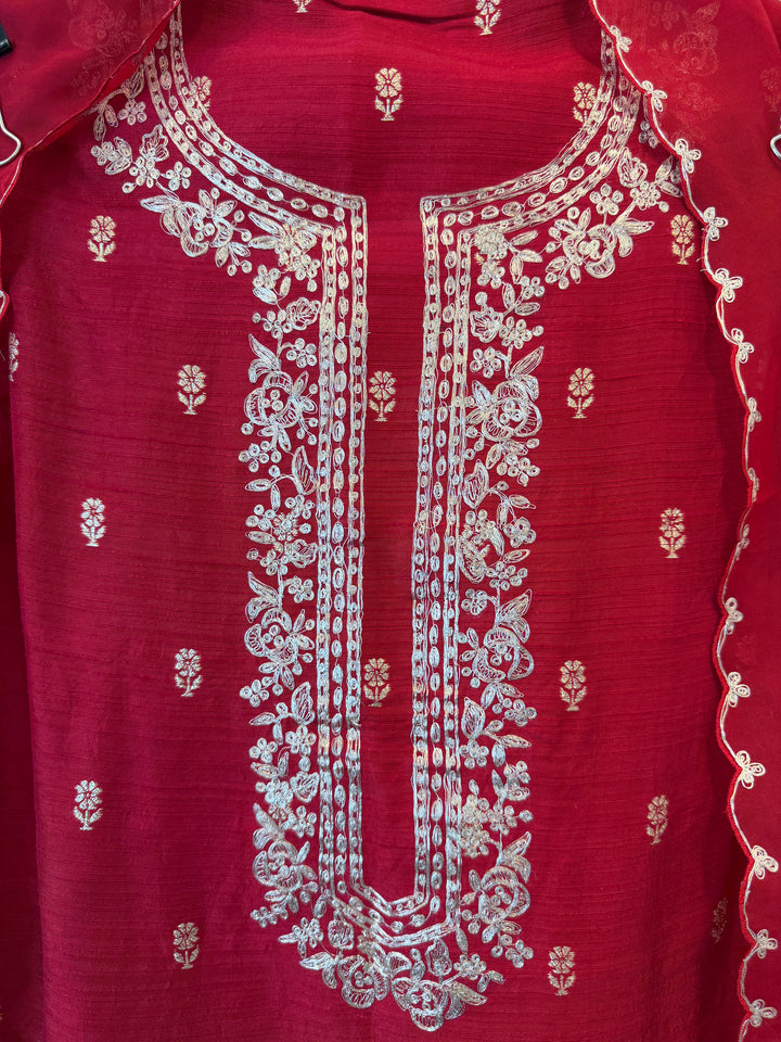 Amaina – Raw Silk Dori Work Suit