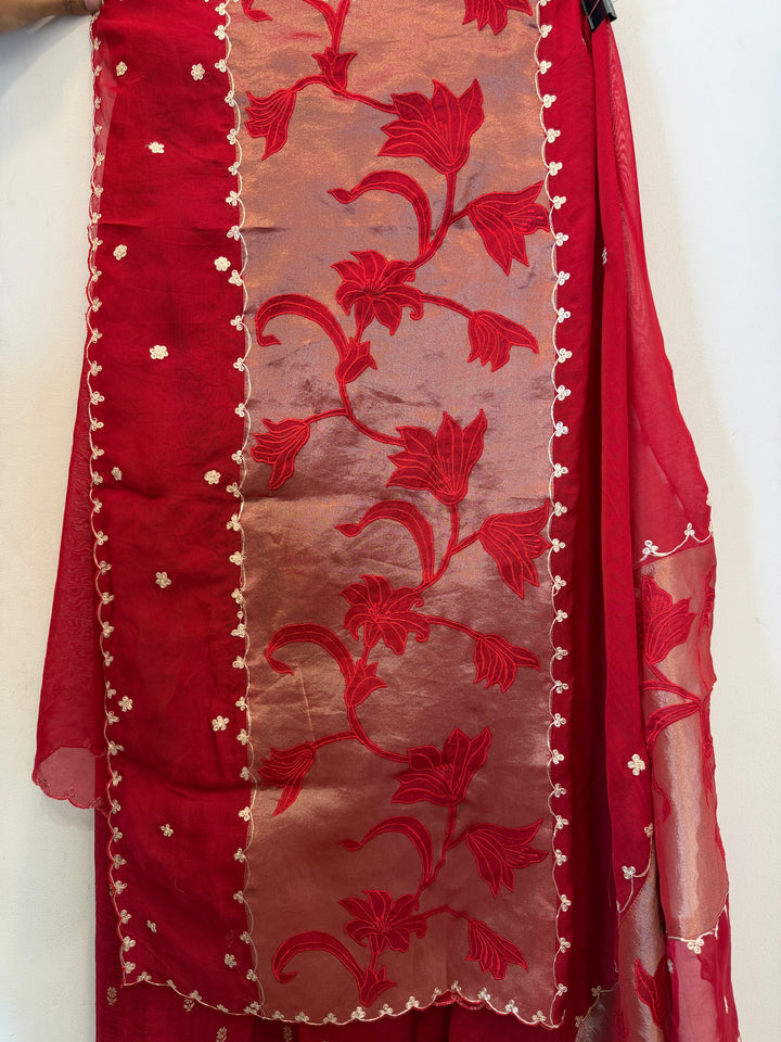 Amaina – Raw Silk Dori Work Suit