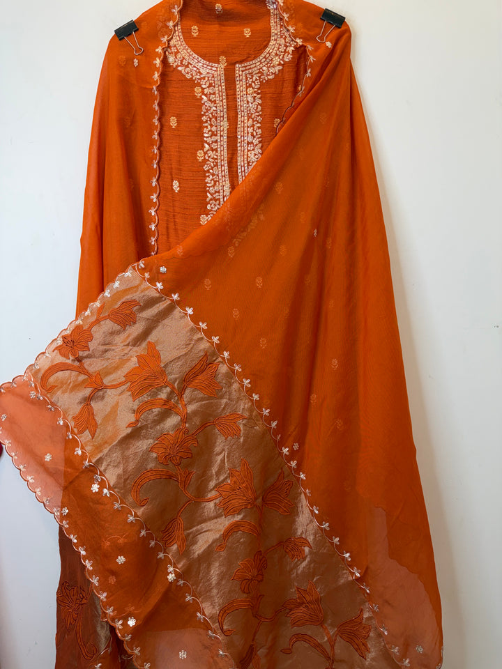 Amaina – Raw Silk Dori Work Suit