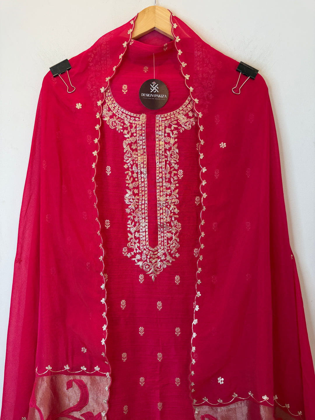 Amaina – Raw Silk Dori Work Suit