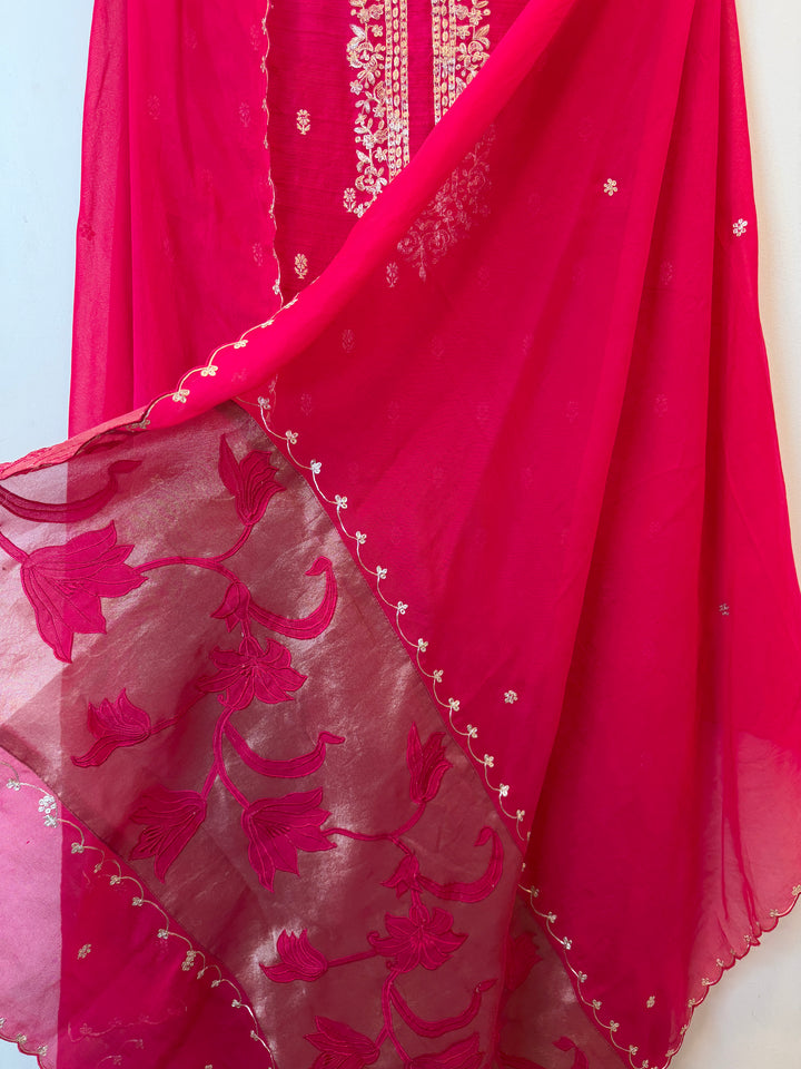 Amaina – Raw Silk Dori Work Suit