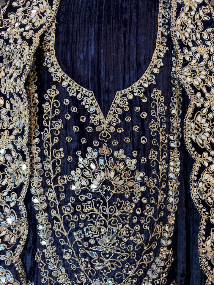 Reynah – Crushed Velvet Mirror Dori Suit