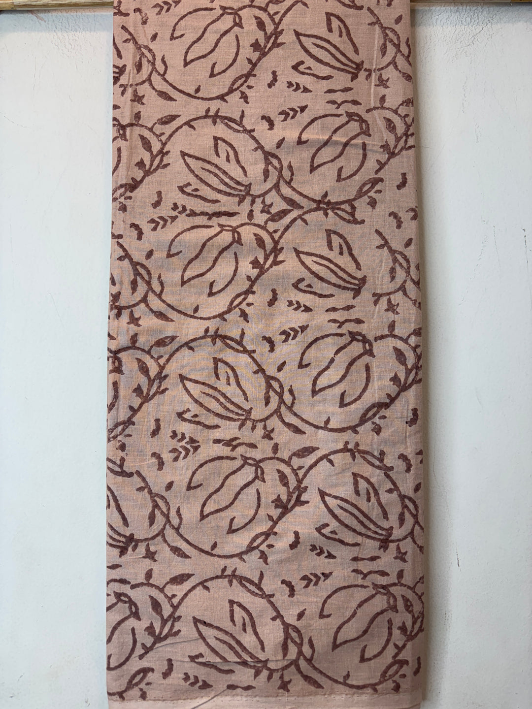 Maroon Mul Cotton Block Printed Suit Set