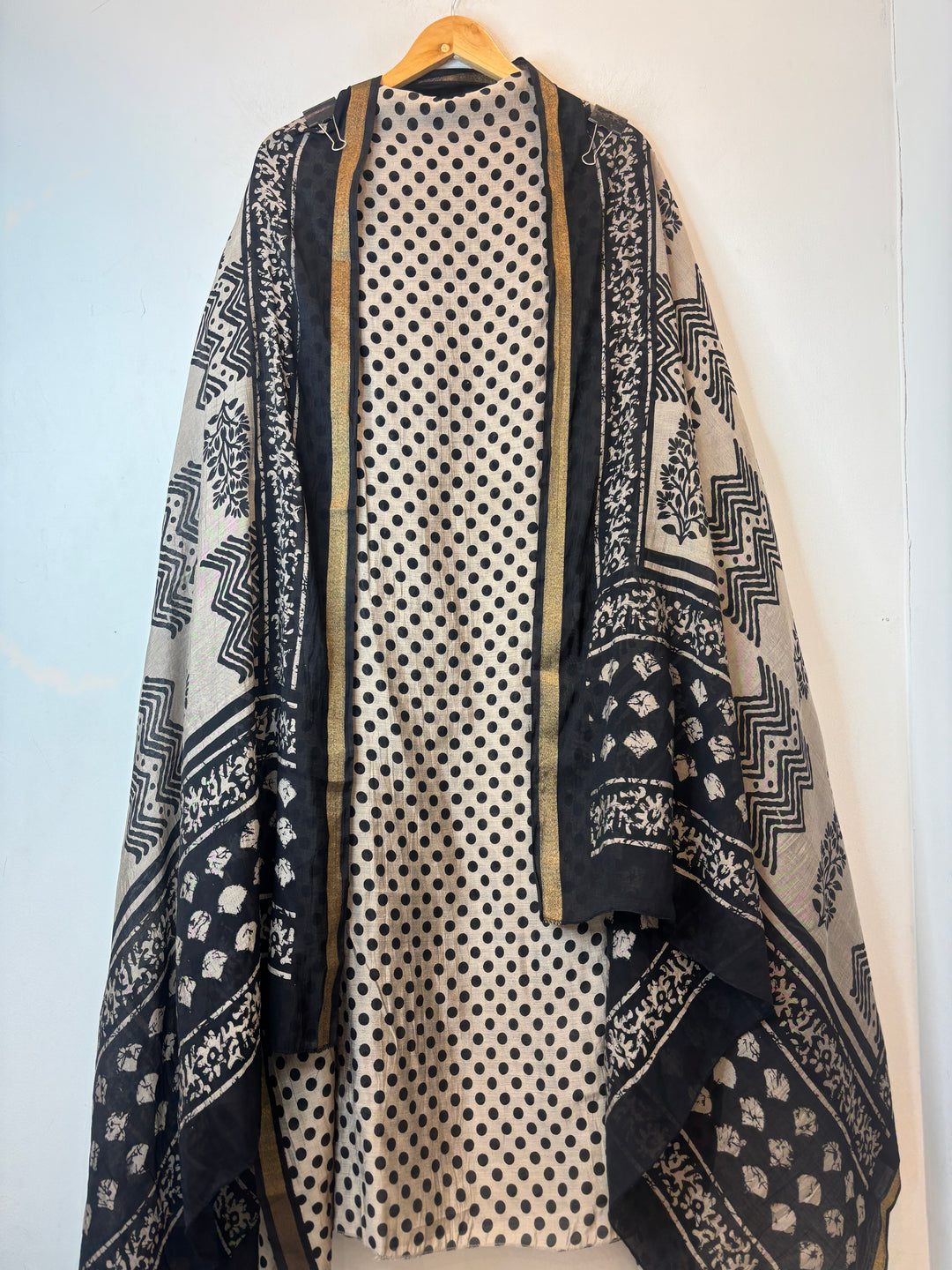 Cotton Silk Printed Suit Set DP4