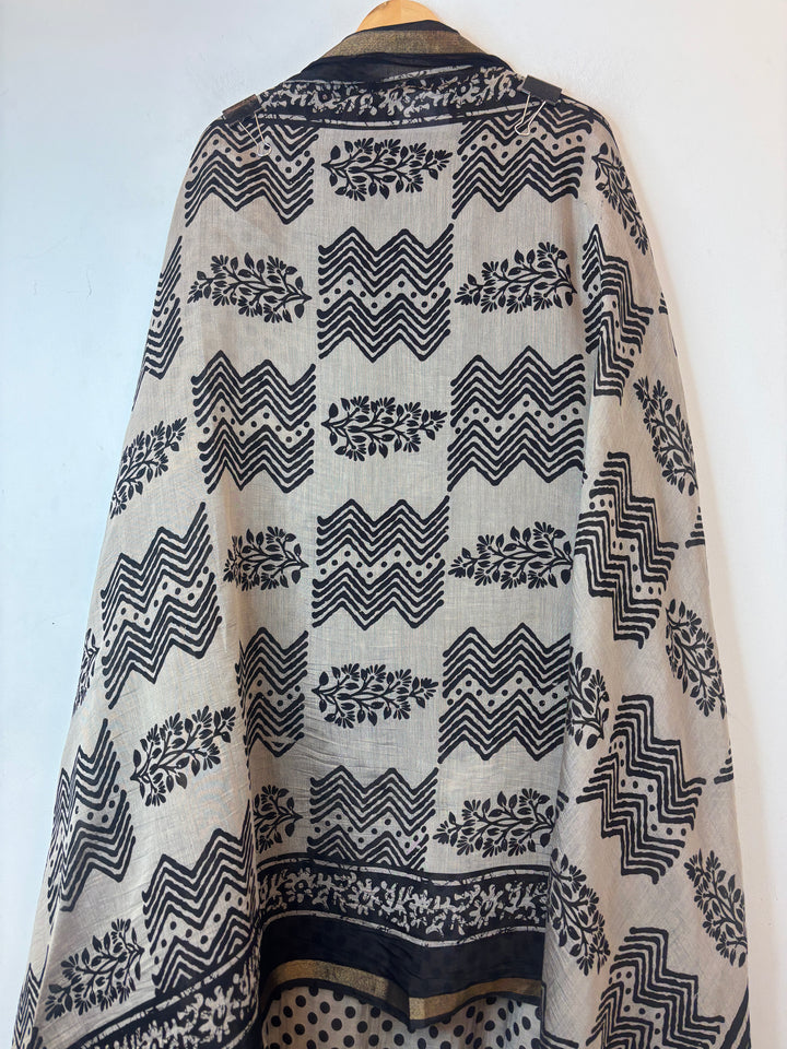 Cotton Silk Printed Suit Set DP4
