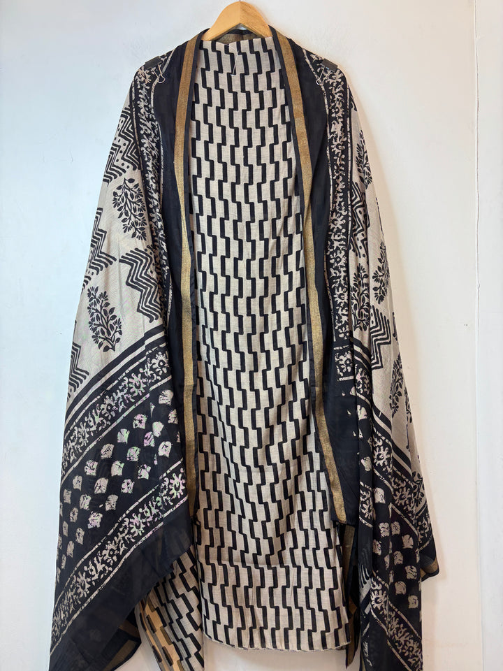 Cotton Silk Printed Suit Set DP2