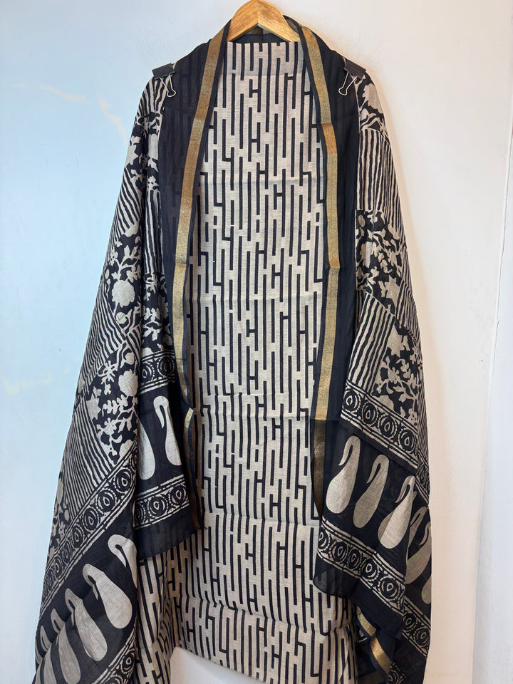 Cotton Silk Printed Suit Set DP1
