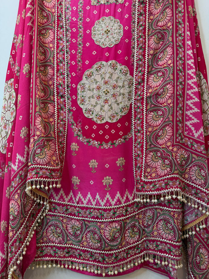 Arvisha – Crepe Digital Handwork Suit