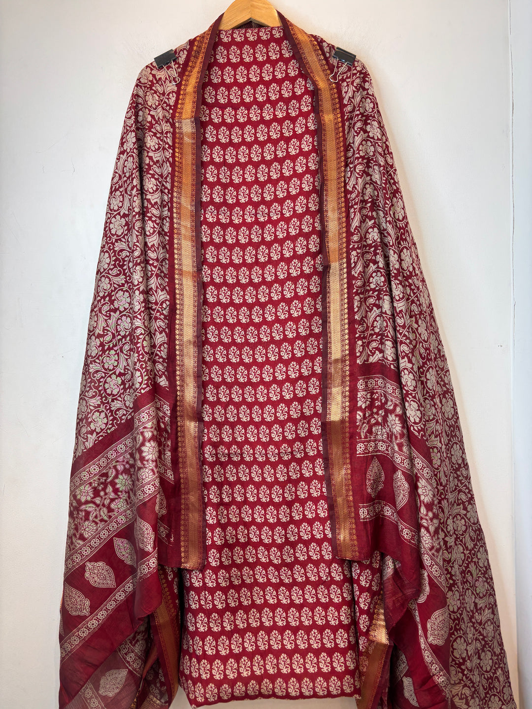 Cotton Silk Printed Suit Set