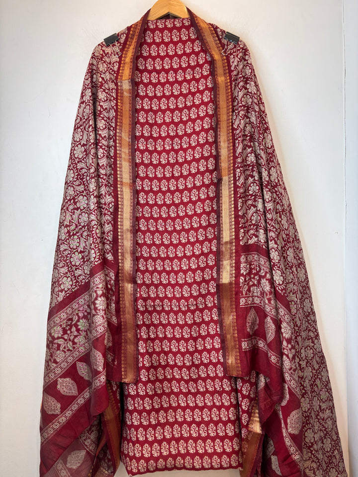 Cotton Silk Printed Suit Set