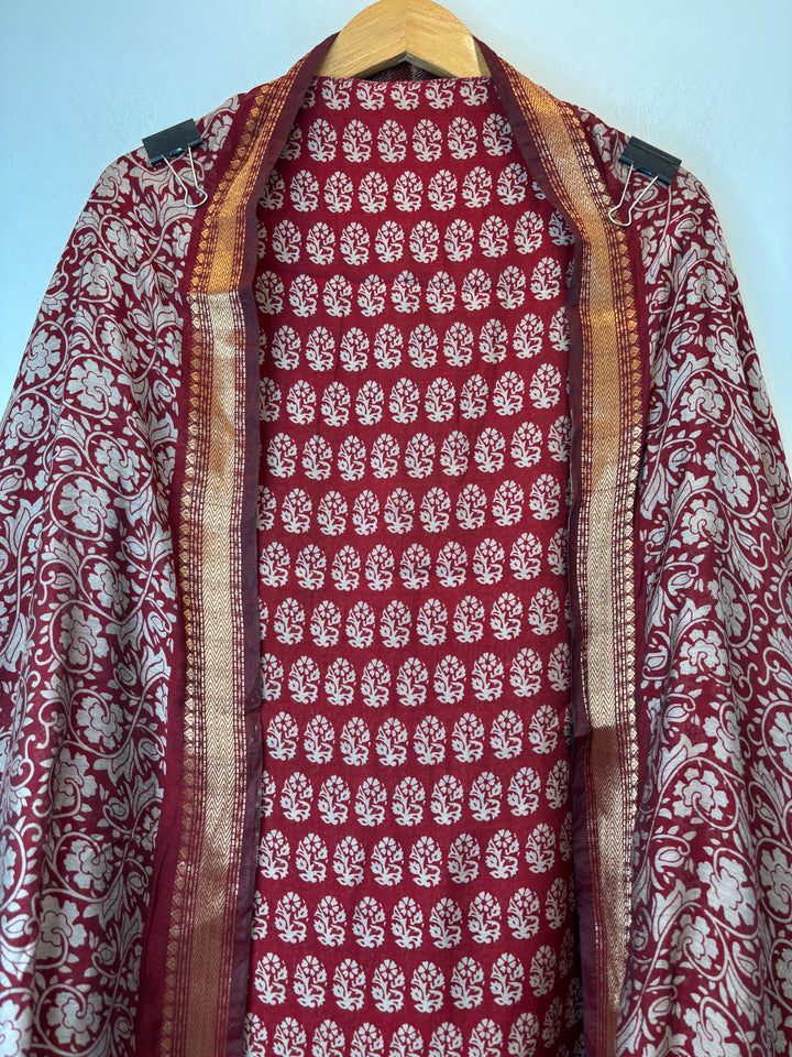 Cotton Silk Printed Suit Set