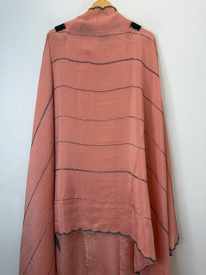 Kiyara – Crushed Tissue Metallic Handwork Suit