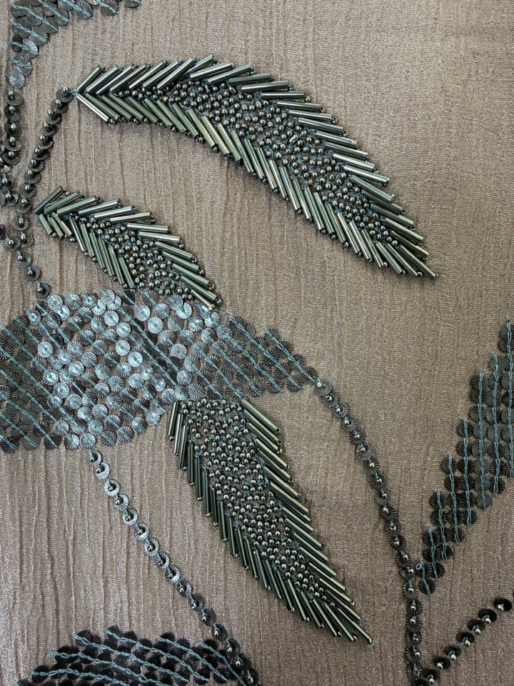Kiyara – Crushed Tissue Metallic Handwork Suit