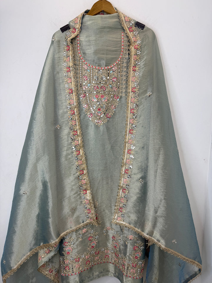 Zarveen – Tissue Zari Mirror Suit