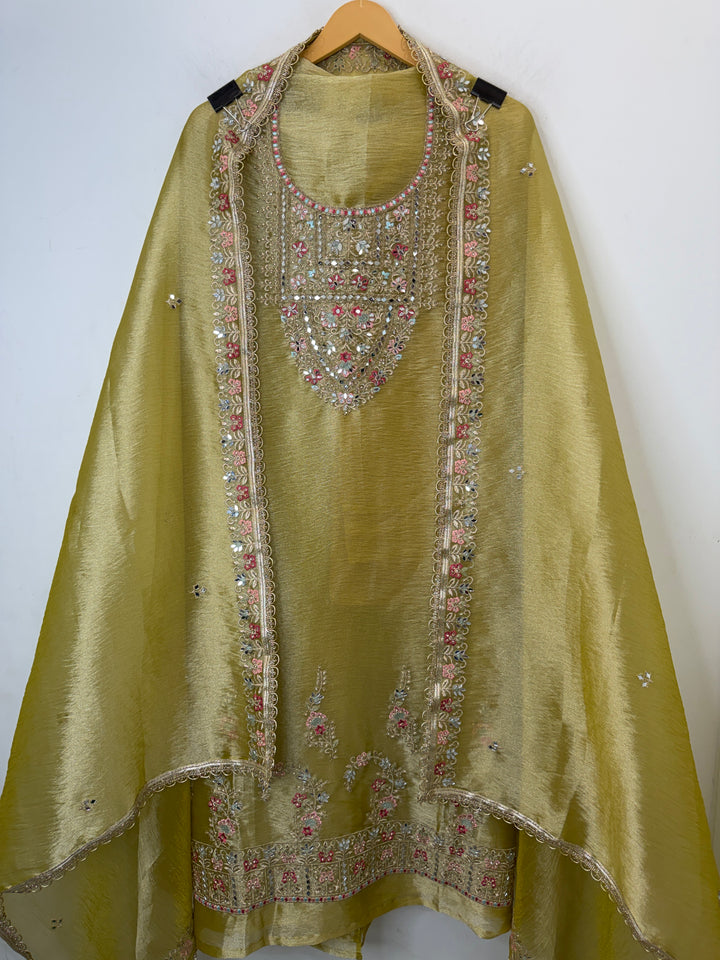 Zarveen – Tissue Zari Mirror Suit