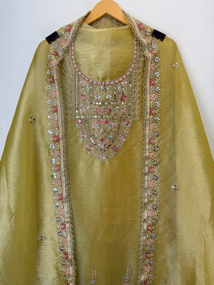 Zarveen – Tissue Zari Mirror Suit