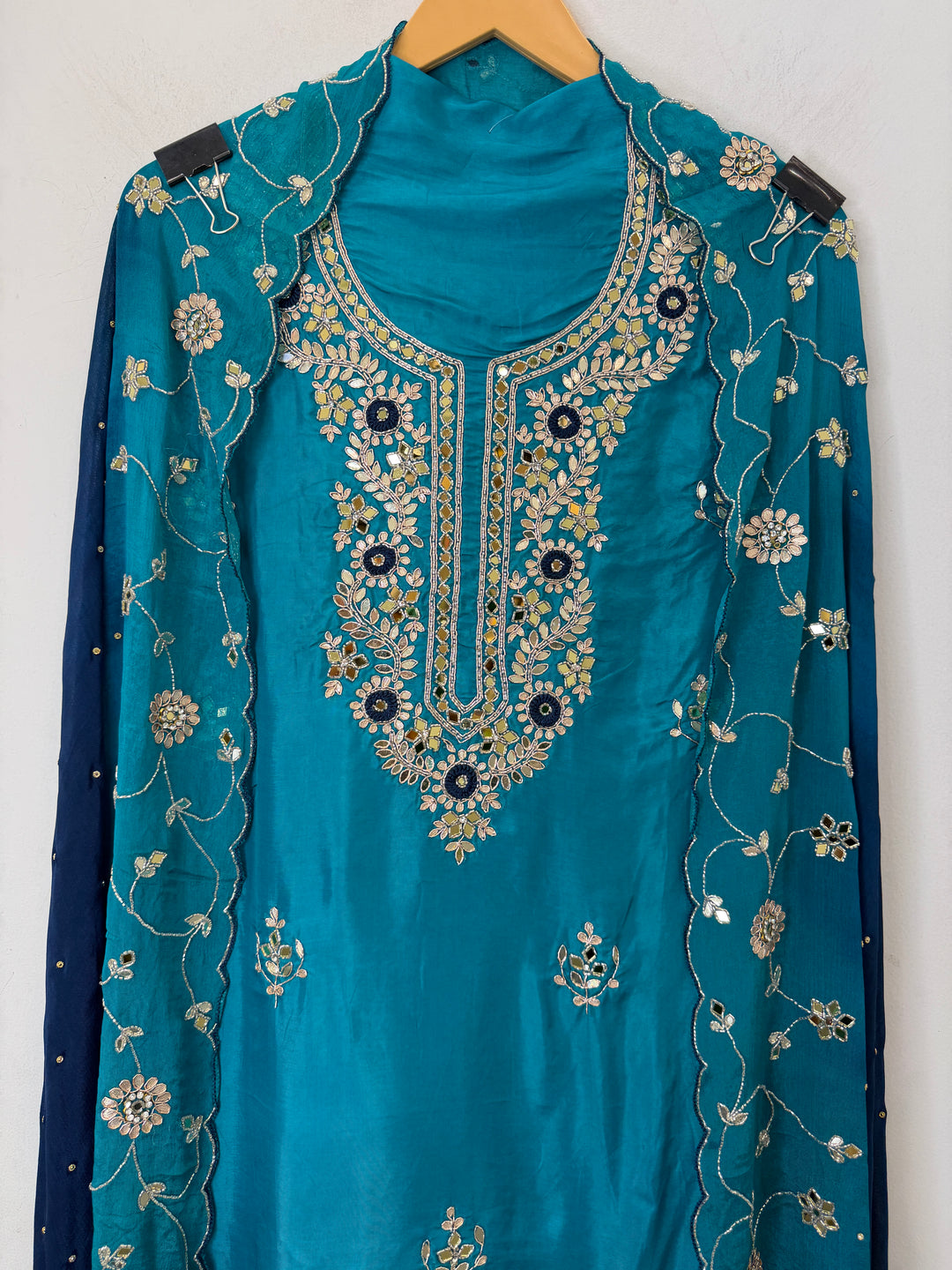 Rivaya – Silk Ombre Handworked Suit
