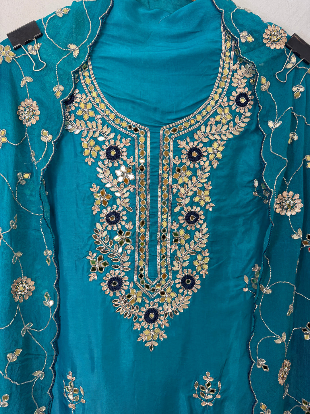 Rivaya – Silk Ombre Handworked Suit