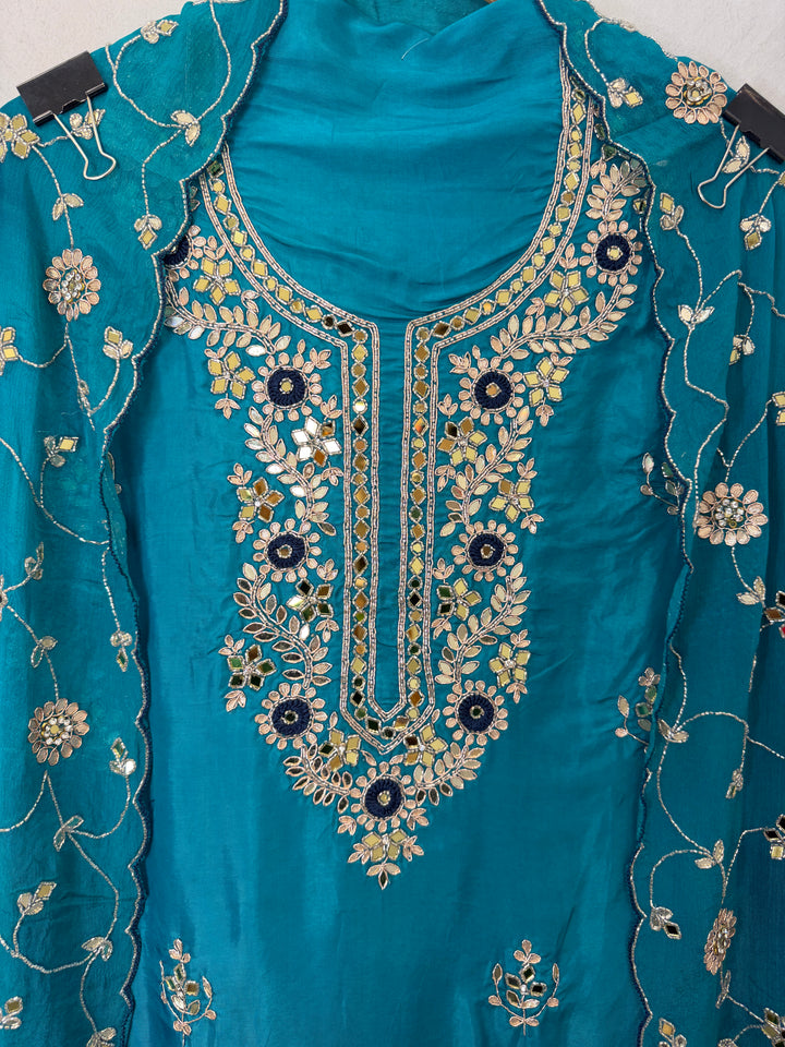 Rivaya – Silk Ombre Handworked Suit